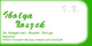 ibolya noszek business card